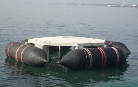 Black Inflatable Marine Airbags Customized Size CCS BV Certification