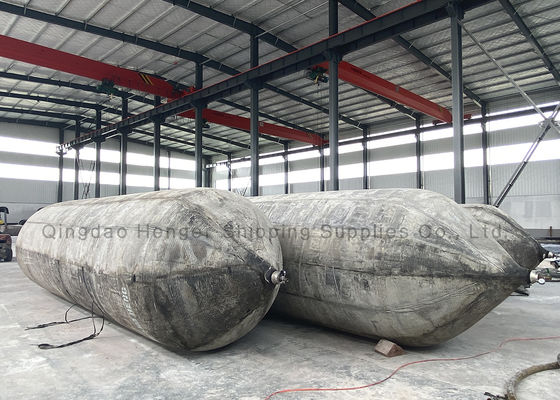 جودة Heavy-Duty Marine Rubber Airbag with Synthetic Tire Cord Layers for 0.8-3 M Diameter and 4-25 M Length Ship Launching مصنع