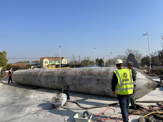 جودة High Pressure Inflatable Marine Airbags Designed for Ship Launching Lifting Delivering Durable Inflatable Support Systems مصنع