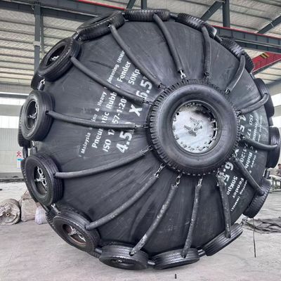 جودة حاجز مطاطي هوائي ISO17357 لحماية السفن البحرية مصنع