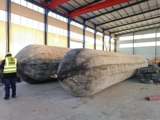 جودة ISO 14409 Certified Pneumatic Rubber Fender - Natural Rubber Marine Airbag with 80kpa Working Pressure مصنع