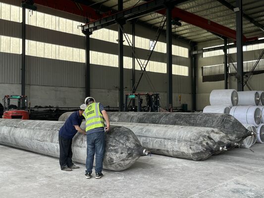 جودة Anti Corrosion Marine Rubber Airbag for Long Term Saltwater Service with 0.8-3 M Diameter المصنع