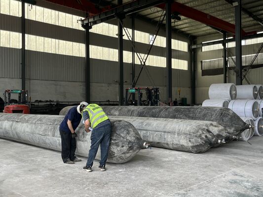 جودة Marine Rubber Airbag with Rapid Inflation Manifold for Simultaneous Multi Unit Operation in 0.8-3 M Diameter المصنع