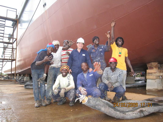 جودة بالون مطاطي قابل للنفخ للرفع من Caisson يتحرك وسادة هوائية مطاطية بحرية مصنع