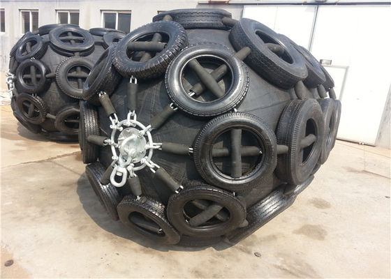 جودة رباط قارب طويل العمر مصدات المصدات البحرية قارب مع سلسلة اللون الأسود مصنع