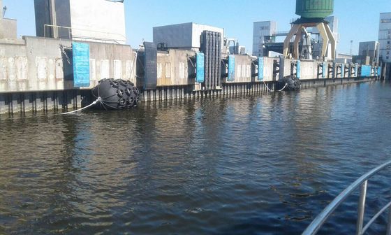 جودة شبكة الإطارات المطاطية Dock Fender 2000x4000mtr 50kpa Pnuematic Marine Fender مصنع