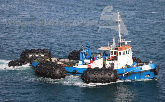 جودة 50KPA حجم D2.5 * L4 البحرية الهوائية المطاط الحاجز نفخ قارب عائم مصنع