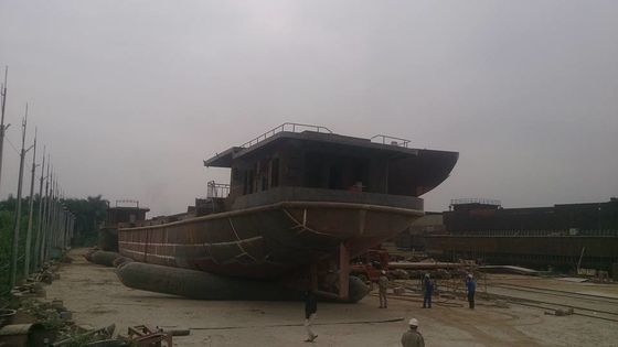 جودة إطلاق سفينة وسائد هوائية إنقاذ بحرية 250T / M ورفع الوسادة الهوائية مصنع