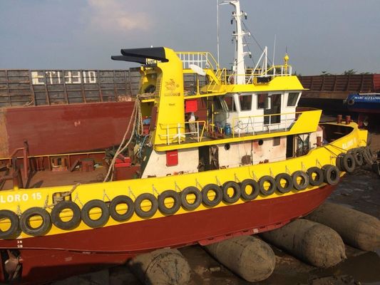 جودة إطلاق سفينة قارب البحرية المطاط وسادة هوائية نفخ أكياس الهواء البحرية الأسطوانة مصنع