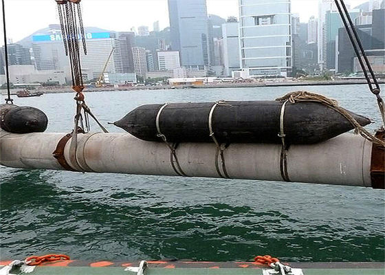 جودة ISO 14409 Certified Pneumatic Rubber Fender - Natural Rubber Marine Airbag with 80kpa Working Pressure مصنع