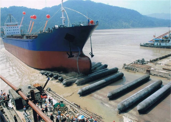 جودة ISO 14409 Certified Pneumatic Rubber Fender - Natural Rubber Marine Airbag with 80kpa Working Pressure مصنع